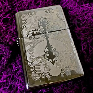 ไฟแช็ค Zippo 29231 แท้ ไม้กางเขนแห่งศรัทธา " Zippo Vintage Filigree Pattern, High Polish Chrome" แท้นำเข้า 100%