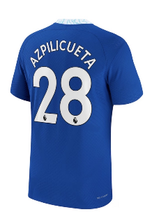 เสื้อเชลซี 2022 2023 ทีมเหย้าเวอร์ชั่นนักเตะ Home Vapor Match ติดชื่อเบอร์ AZPILICUETA 28 ของแท้