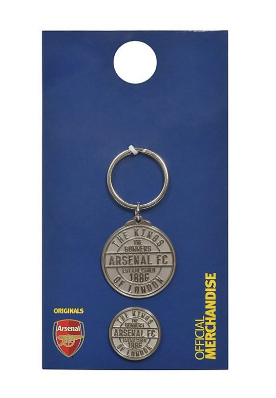พวงกุญแจอาร์เซนอลของแท้ Kings of London Keyring and Badge Set