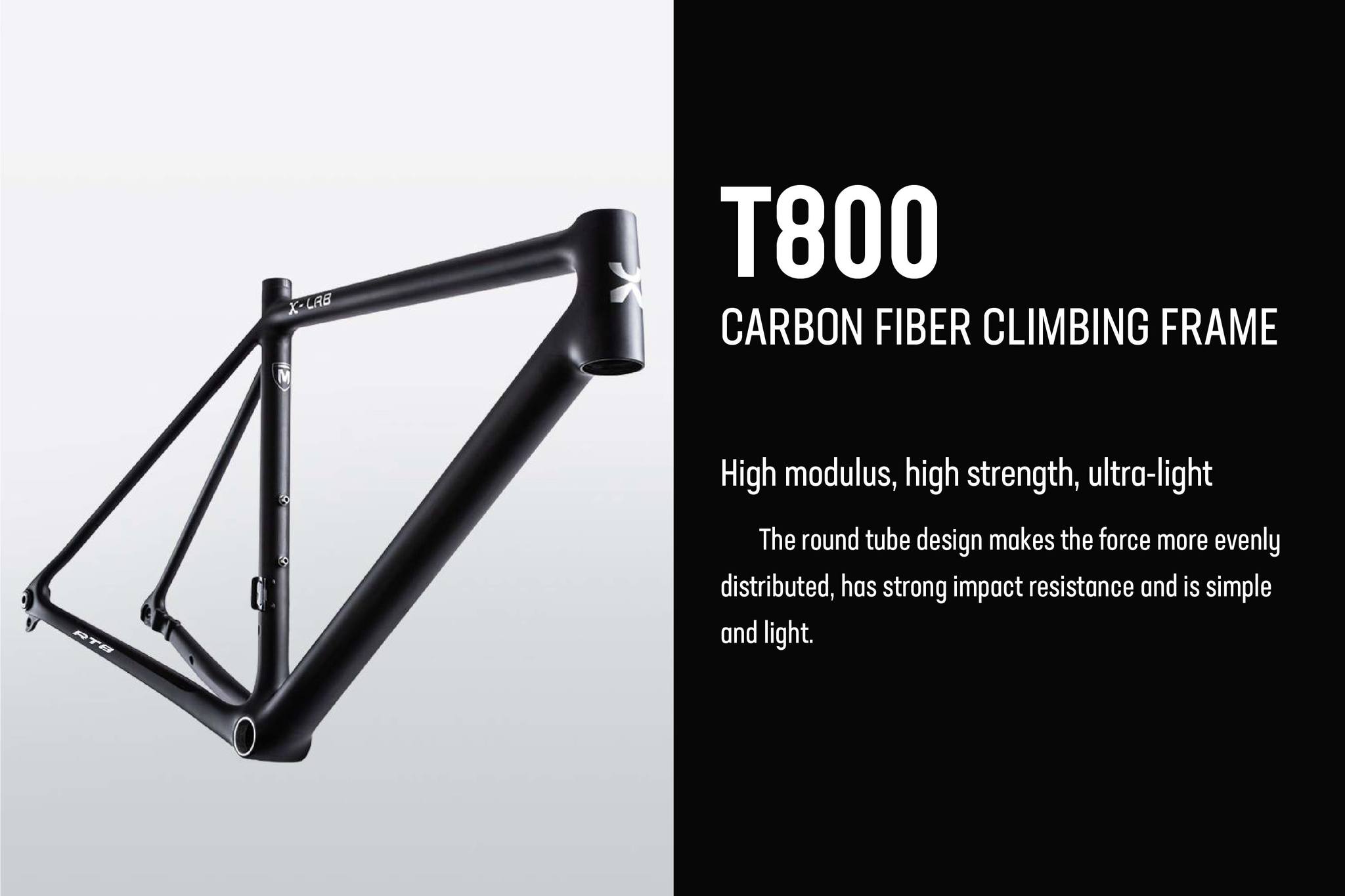 X-LAB RT8 2024 Carbon Fiber Frameset | Ultra-Light 1295g | Perfect for Climbing & Racing | Ships Nationwide