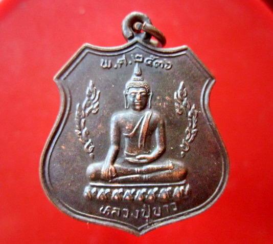 เหรียญอาร์ม หลวงพ่อขาว วัดเรือแข่งต.บางระกำ จ.อยุธยา ปี2536 สภาพสวย