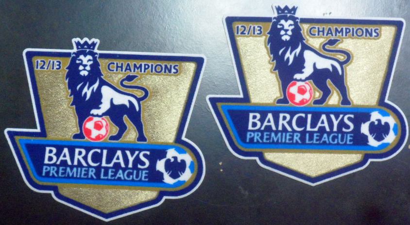 อาร์มสัญลักษณ์ฟุตบอล การแข่งขันฟุตบอลพรีเมียร์ ลีก - PREMIER LEAGUE CHAMPIONS 2012/13 PLAYER SIZE ใหม่ / PREMIER LEAGUE National Football League PLAYER SIZE Football Patch/Badge - PREMIER LEAGUE CHAMPIONS 2012/13 NEW