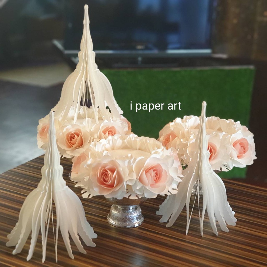 พานขันหมากเอก ชุด 5 พาน | สินค้าไทย งานปราณีต