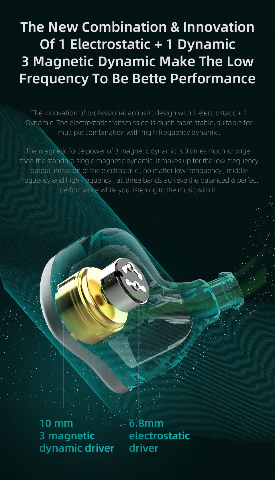 ขาย CCA NRA หูฟัง 2 ไดร์เวอร์ Electrostatic + Dynamic ประกันศูนย์ไทย