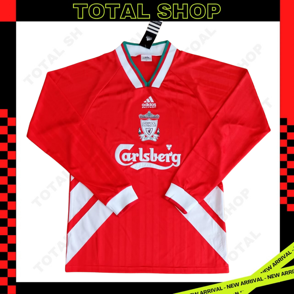 Liverpool 1993/94 Home Jersey เสื้อบอลย้อนยุคแขนยาว เสื้อแขนยาวลิเวอร์พูลย้อนยุค Carlsberg