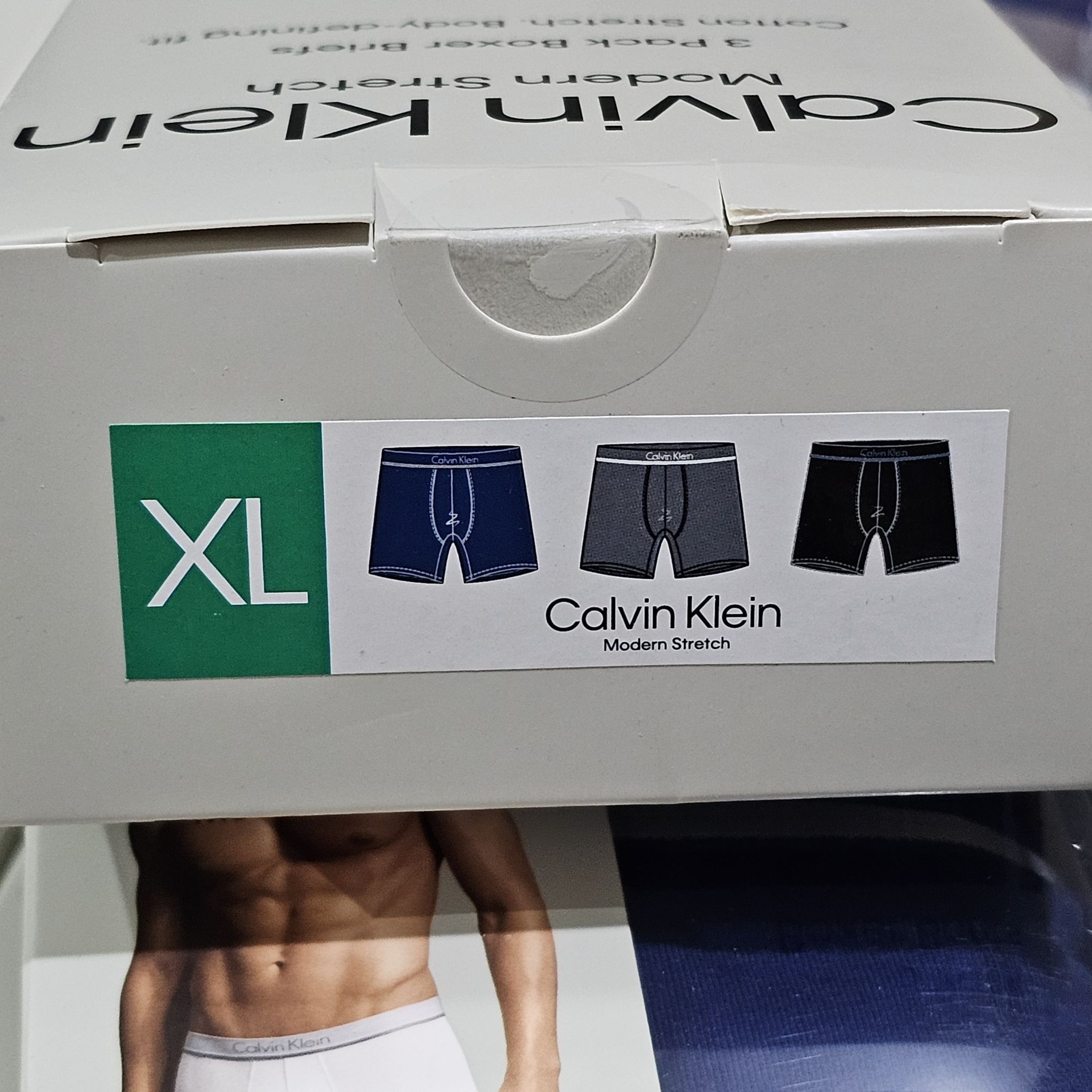 !!ของแท้ 100%!! Calvin Klein Men Underwear กางเกงในแบบ Boxer แพค 3 ตัว