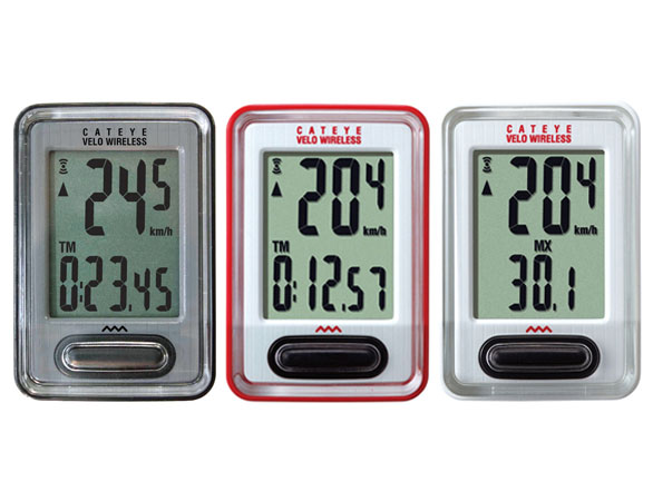 CATEYE ไมล์ไร้สายรุ่นใหม่ VELO Wireless, CC-VT230W สีดำ,ขาว,แดง และ ส้ม