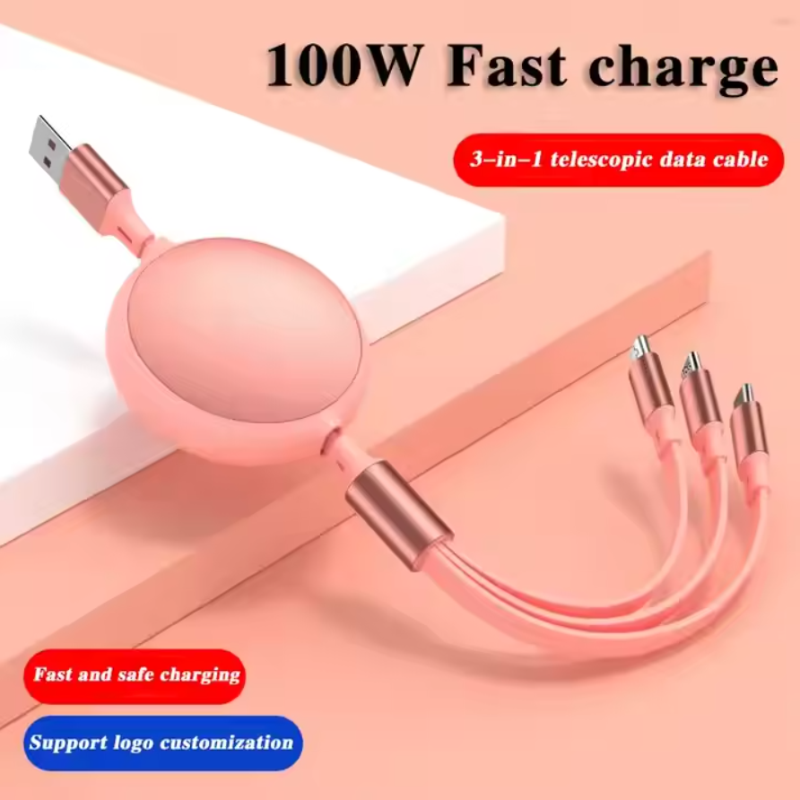 Cable Charger 100W 3 in 1 สายยาว 1 M