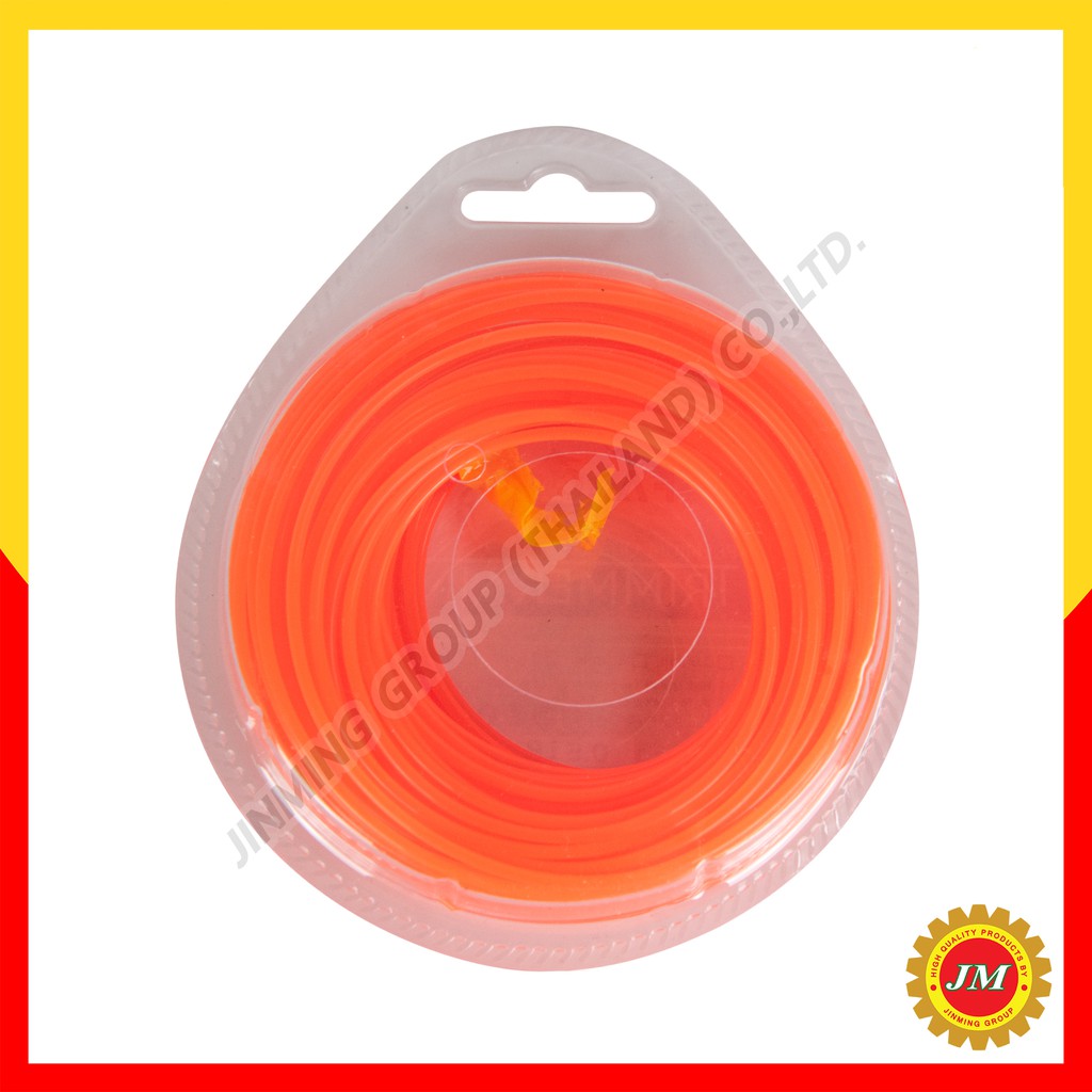 เอ็นตัดหญ้า Falcon 1.6-2.0 มม. กลม สีส้ม สำหรับเครื่องตัดหญ้าไฟฟ้า