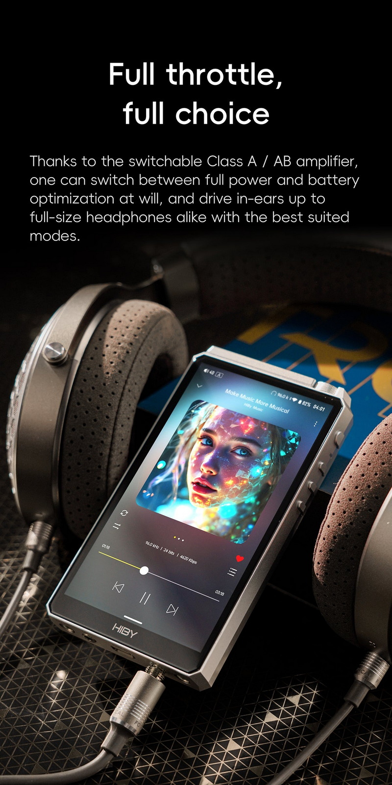 HiBy R6III 2025 DAP พกพาชิป CS43198 x4 สลับคลาสแอมป์ได้ รองรับ MQA ประกันศูนย์ไทย