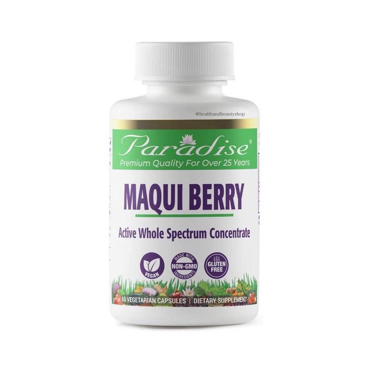 Paradise Herbs Maqui Berry 60 Veggie Caps