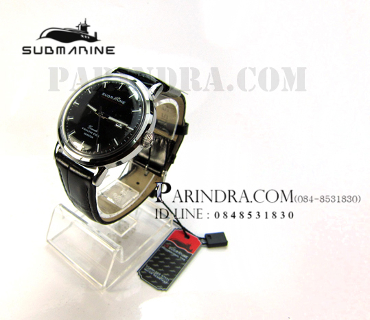 นาฬิกา US submarine รุ่น SUB201M สายหนังสีดำ-ดำ