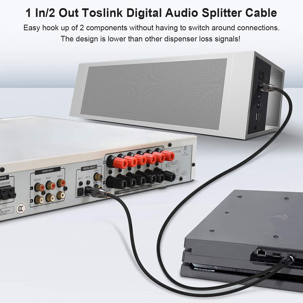 ขาย ERTK Optical Cable 2 in 1 สาย Optical ออก 2 หัว