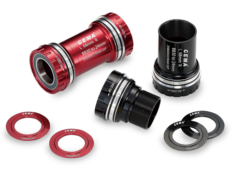 กะโหลก CEMA Ceramic BB Adapter Series-Interlock ,SRC-BT-BB3024B สีดำ (BB30 to 24)