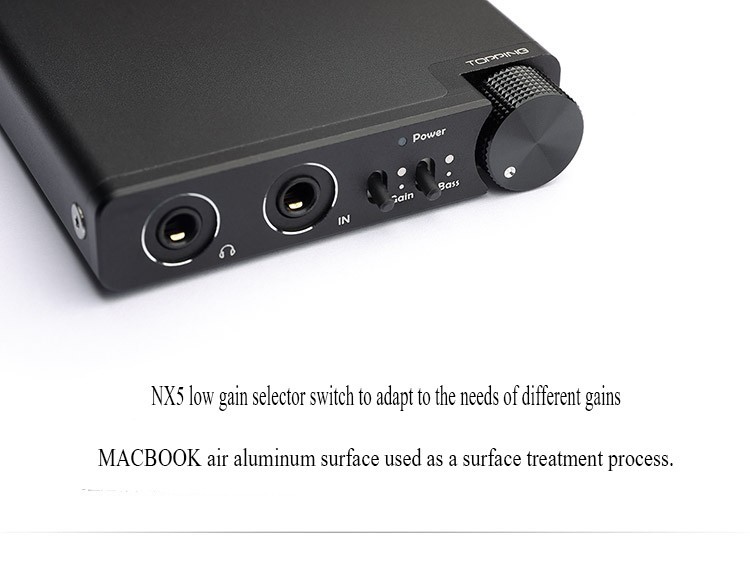 ขาย TOPPING NX5 แอมป์พกพากำลังขับสูง ที่มีอัตราสัญญาณรบกวนของหูฟังต่ำมากกว่า 0.00040