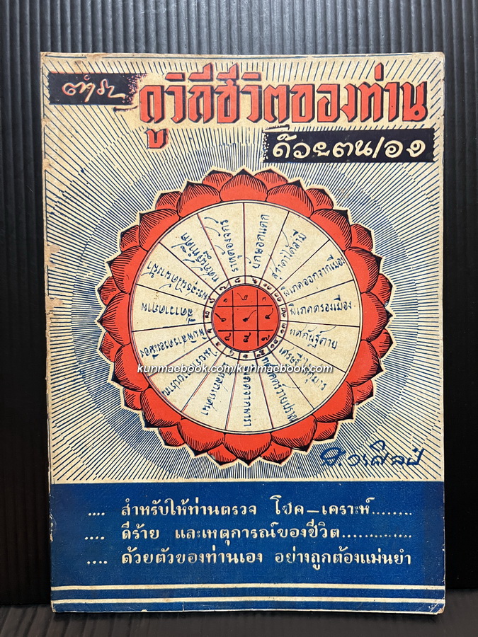 ตำราดูวิถีชีวิตของท่านด้วยตนเอง ผลงานของ ส.วรศิลป (ชื่น วรศิลป์ สุวรรณสุข)