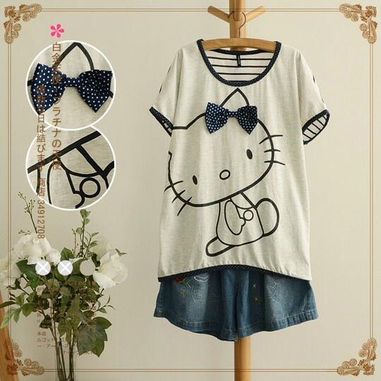 เสื้อยืดนุ่มแขนสั้นพิมพ์ลาย