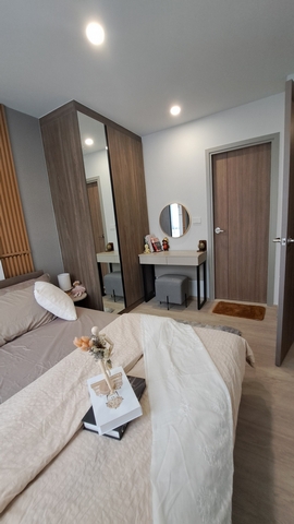 ให้เช่าคอนโด นิว ครอส คูคต สเตชัน ตึก B 27 ตร.ม.ทิศเหนือ เฟอร์ครบ มีเครื่องซักผ้า ติดรถไฟฟ้าคูคต