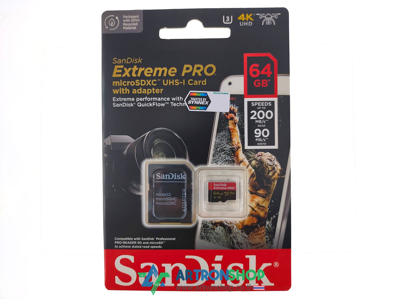 64GB Micro SD Card SANDISK Extreme Pro 200MB/s
