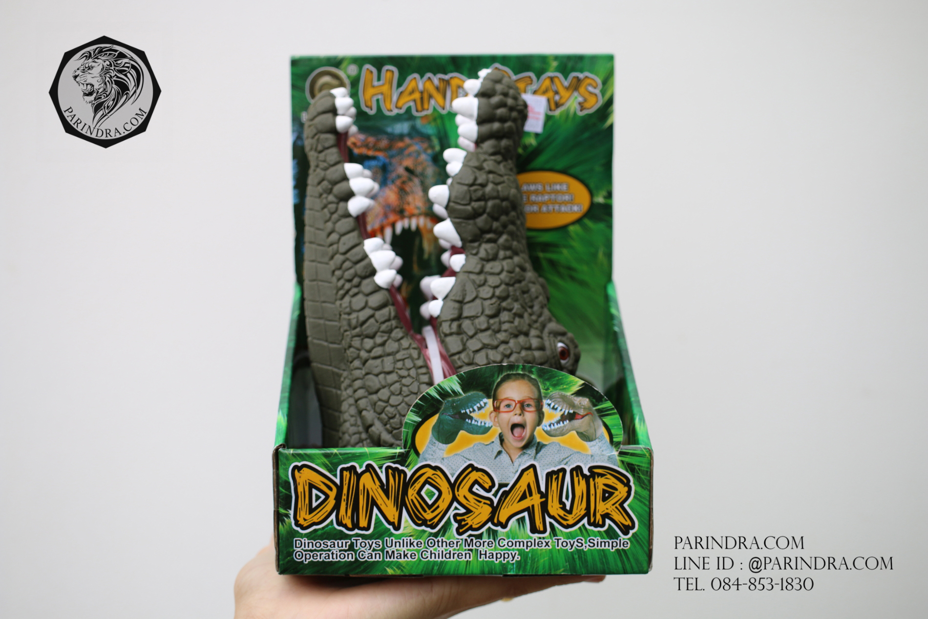 โมเดลยางสวมมือ หัวจระเข้ Croccodile ของเล่น