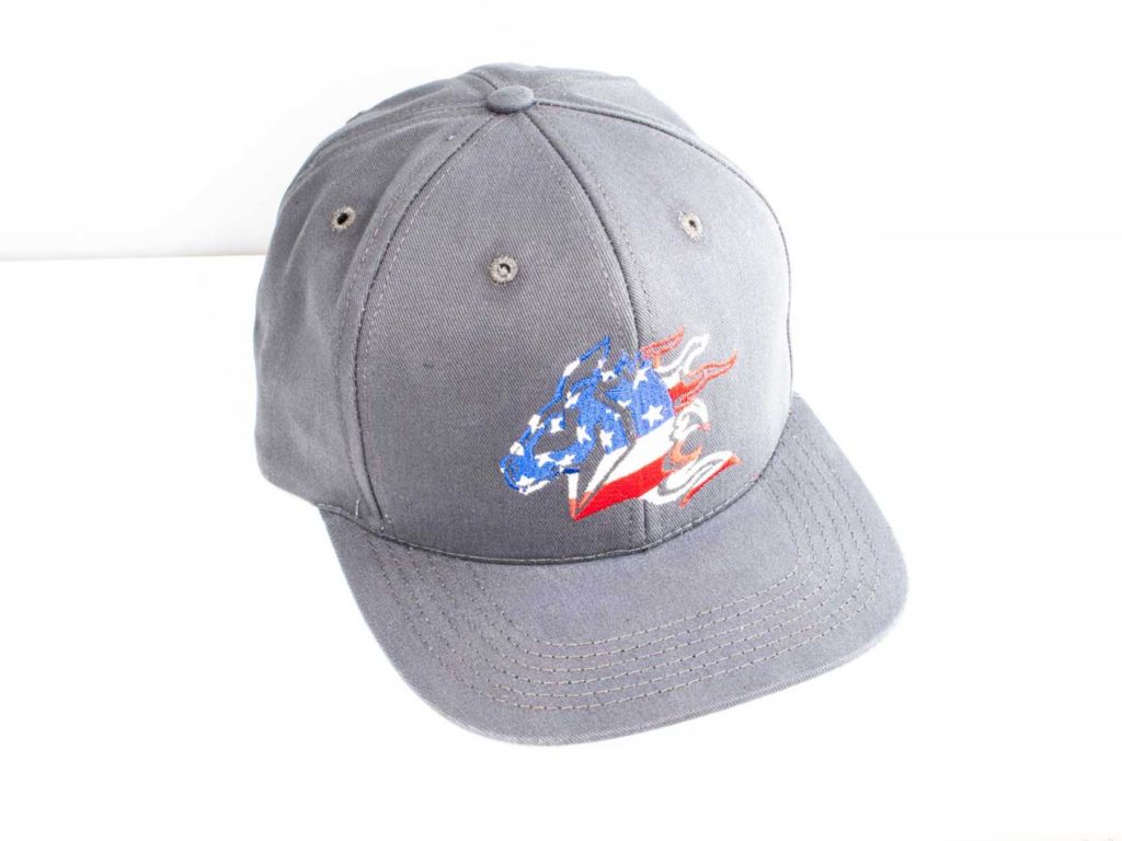 Rick Hinderer Knives Stars and Stripes Logo Hat-Grey