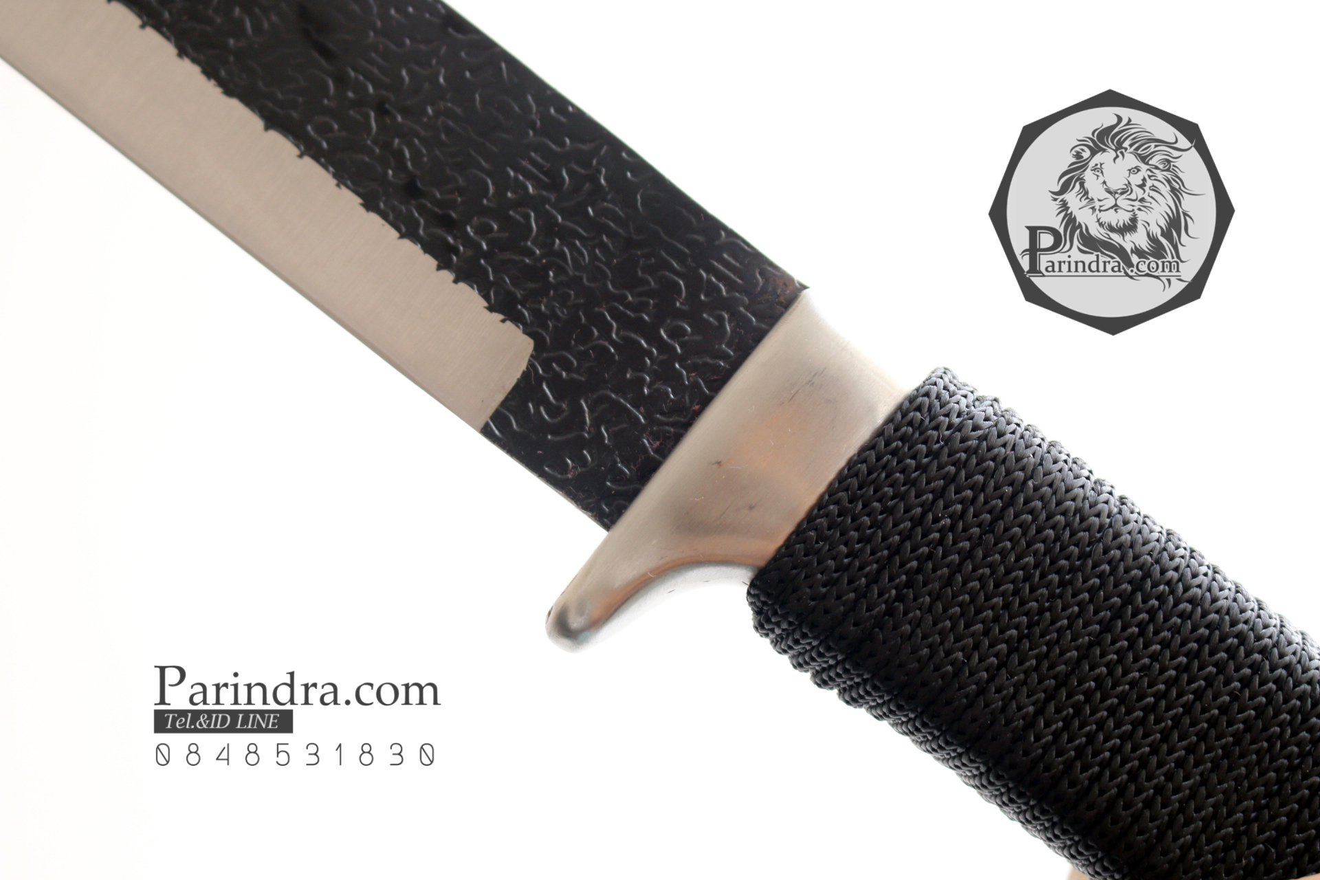 มีดใบตายมาเชเต้ เบิกไพร ดำล้วน กวัดแกว่ง ขาดสะบั้น ขนาด 20 นิ้วไฟเบอร์กลาสพันเชือก
