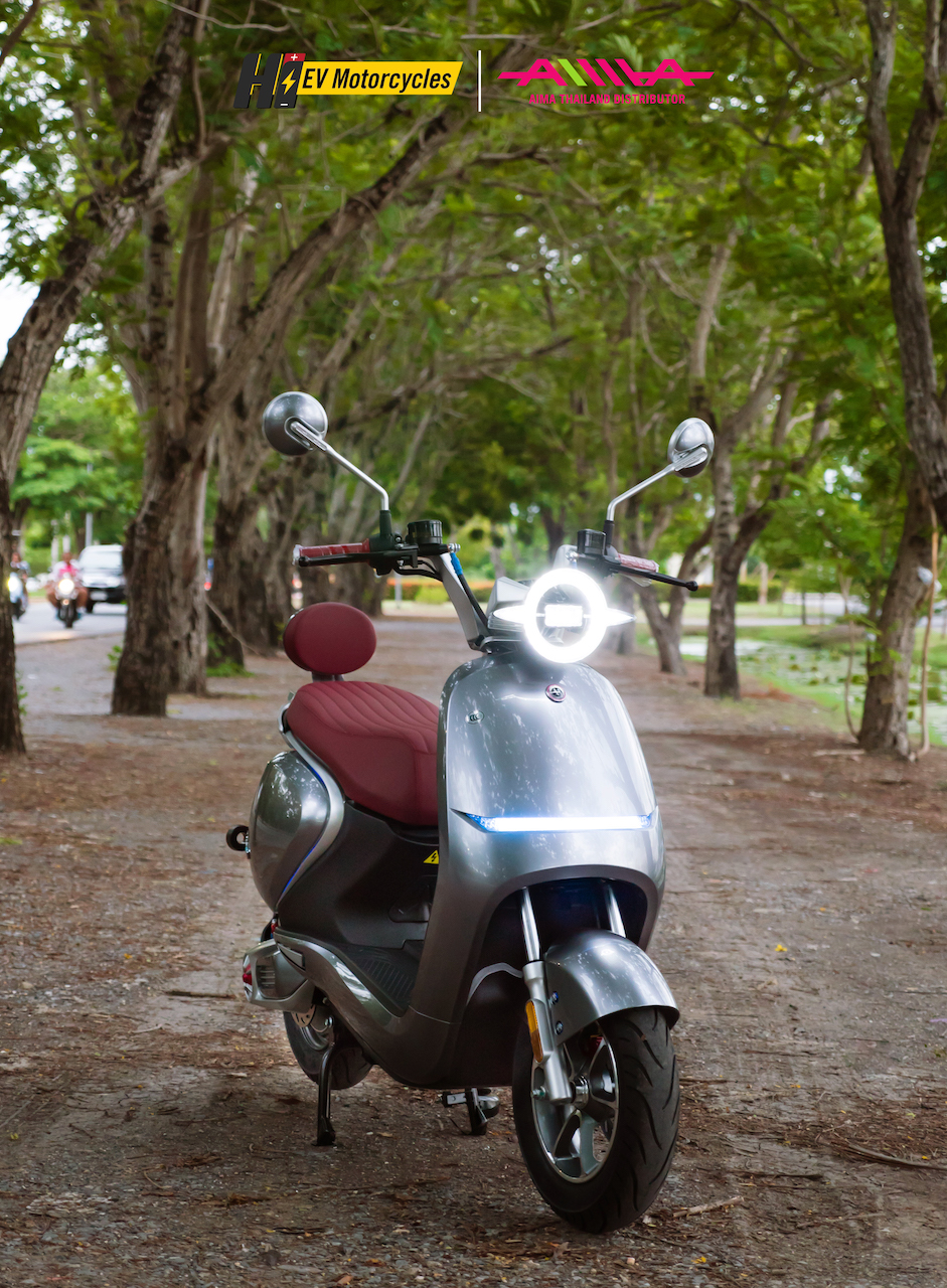 จักรยานยนต์ไฟฟ้า AIMA Macarons มอเตอร์ไซค์ไฟฟ้ารุ่นใหม่ มอเตอร์ BOSCH 1200W จดทะเบียนได้/ผ่อนได้ 24 งวด