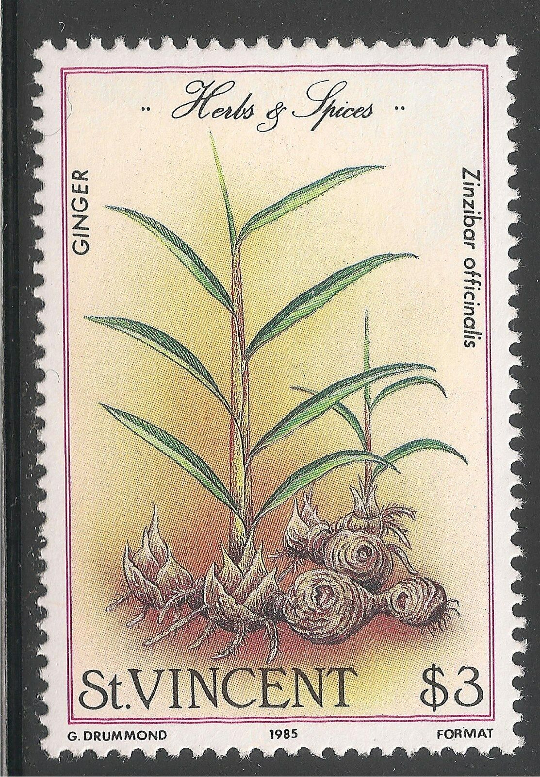 แสตมป์เซนต์วินเซนต์ ชุด HERB & SPICES ปี 1985 - St. VINCENT & THE GRENADINES