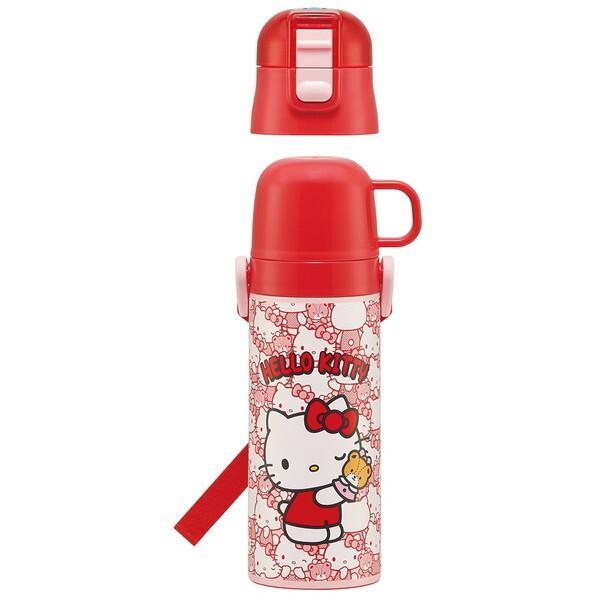 กระติกน้ำสแตนเลส Skater hello kitty 2ways ฮัลโหล คิตตี้ 470ml./430ml.