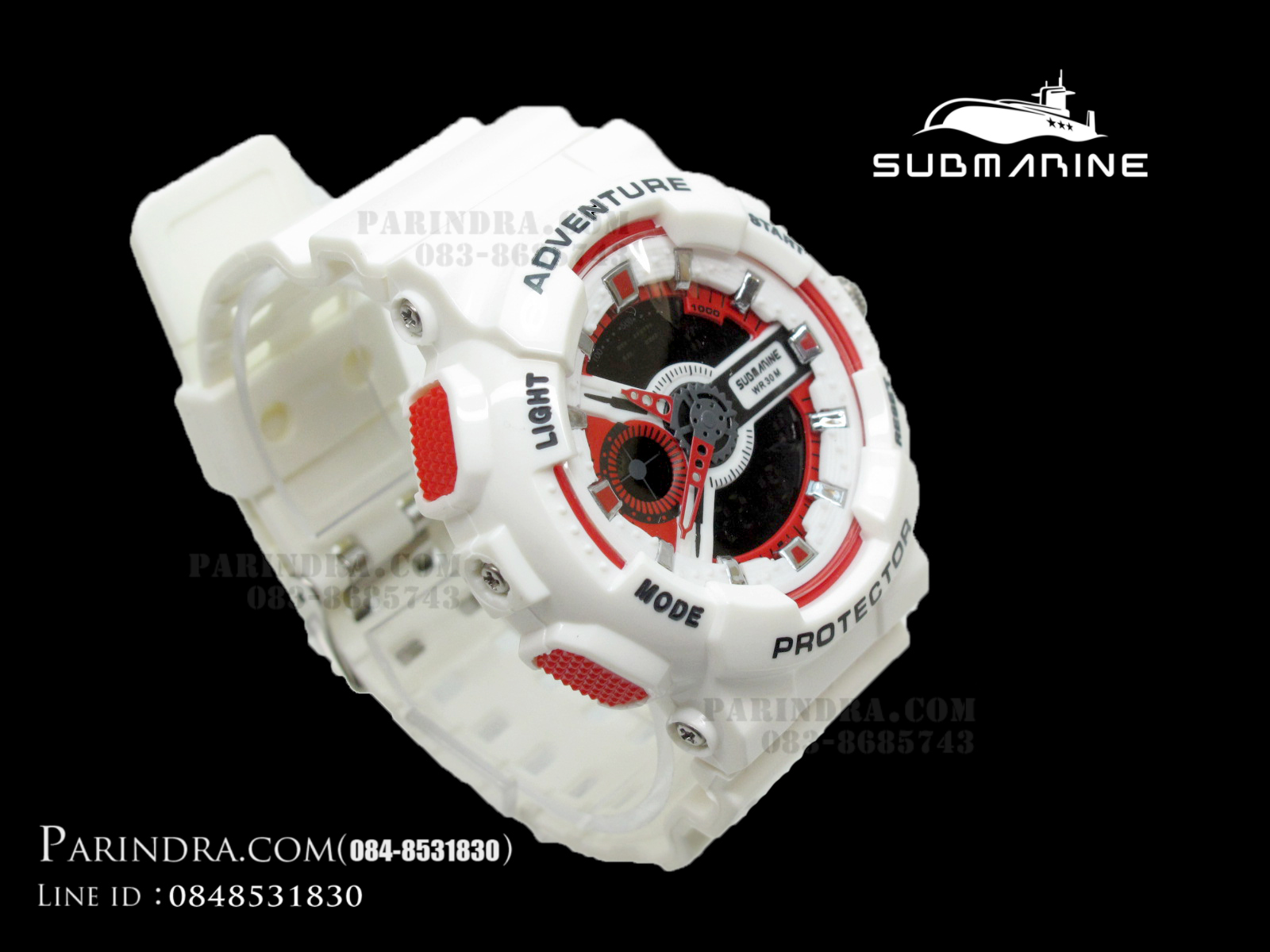 นาฬิกา US submarine Adventure Protector รุ่น TP3163M สีขาว-แดง