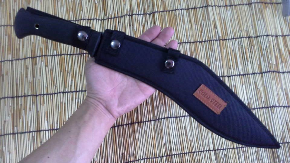 มีดใบตายกรูข่า COLD STEEL ฺBlack Kukri Knife รุ่น COLD STEEL 39LGKT O-1 (OEM)