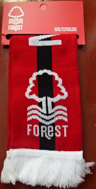 ผ้าพันคอ ฟุตบอล สโมสรน็อตติ้งแฮม ฟอเรสต์ - ตราสโมสร NFFC ใหม่ / NOTTINGHAM FOREST Football Club Scarf - NFFC Logo NEW