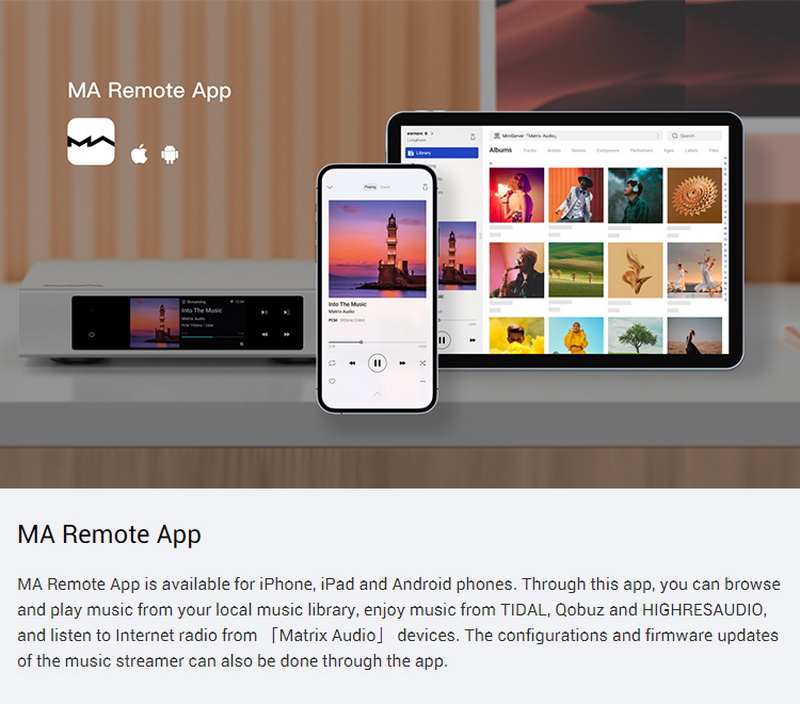 Matrix Audio Element S เครื่องเล่นเพลงเครือข่ายตั้งโต๊ะ พร้อมเอาต์พุต USB DAC ประกันศูนย์ไทย
