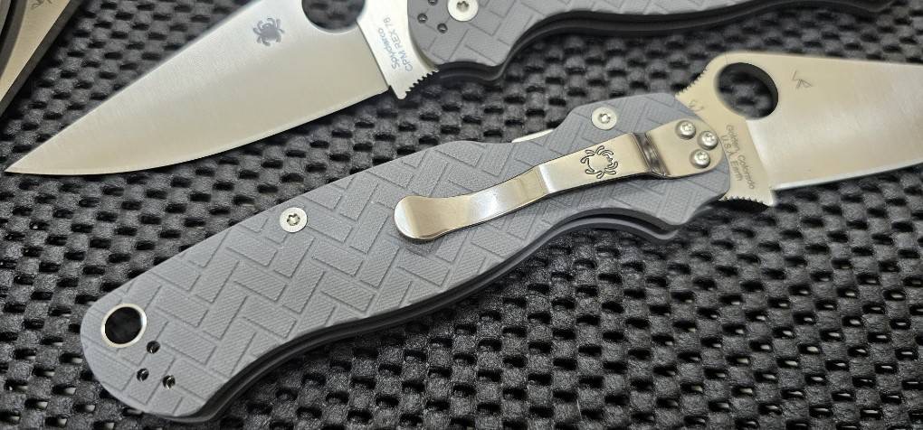 Spyderco Para Military 2 Satin Rex 76 Brick Dark Gray G10 Exclusive