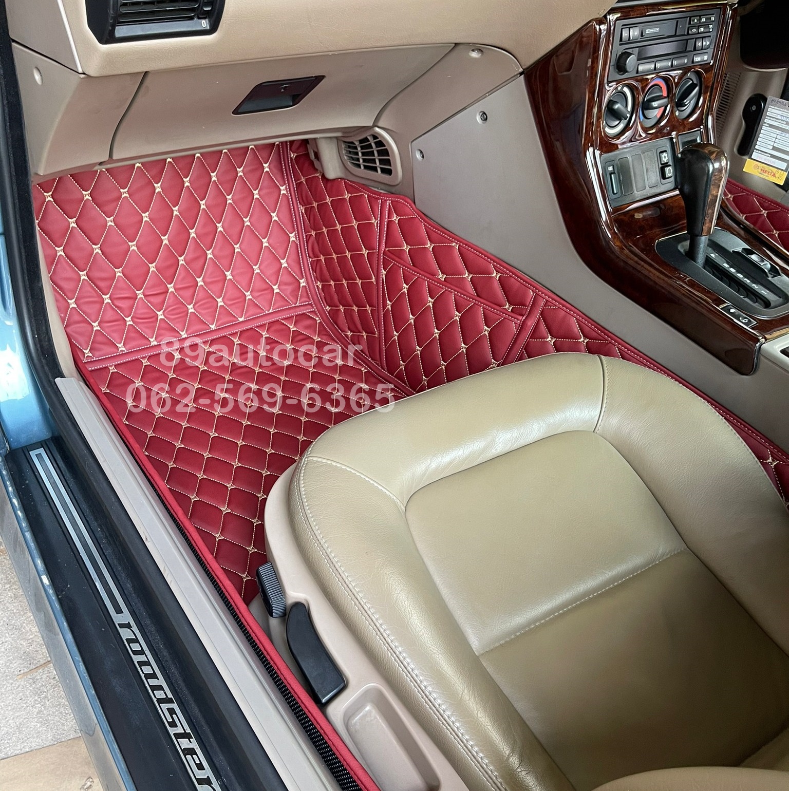 ขายพรมรถยนต์ BMW Z3 ปูพรมหกดี สีแดงไวน์ 2 ชิ้น