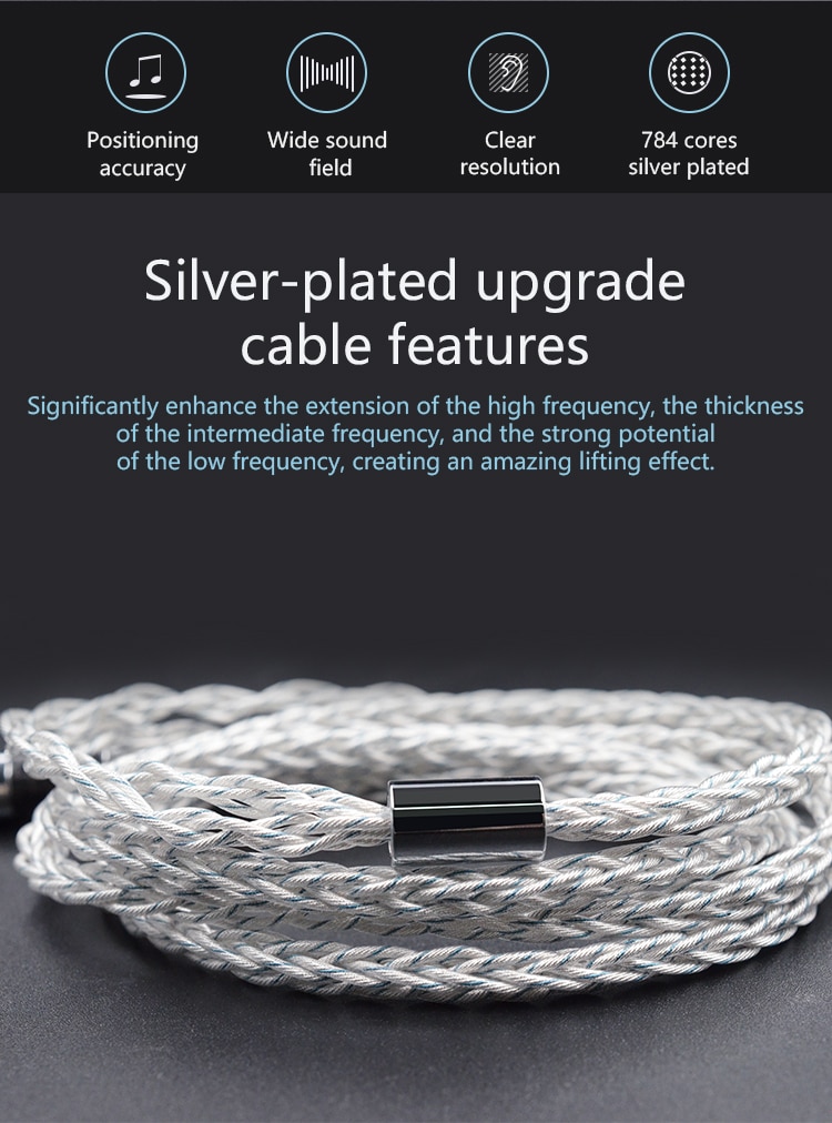 ขาย KZ NEO Blue สายอัพเกรดหูฟัง สำหรับหูฟัง KZ ขั้วพินC