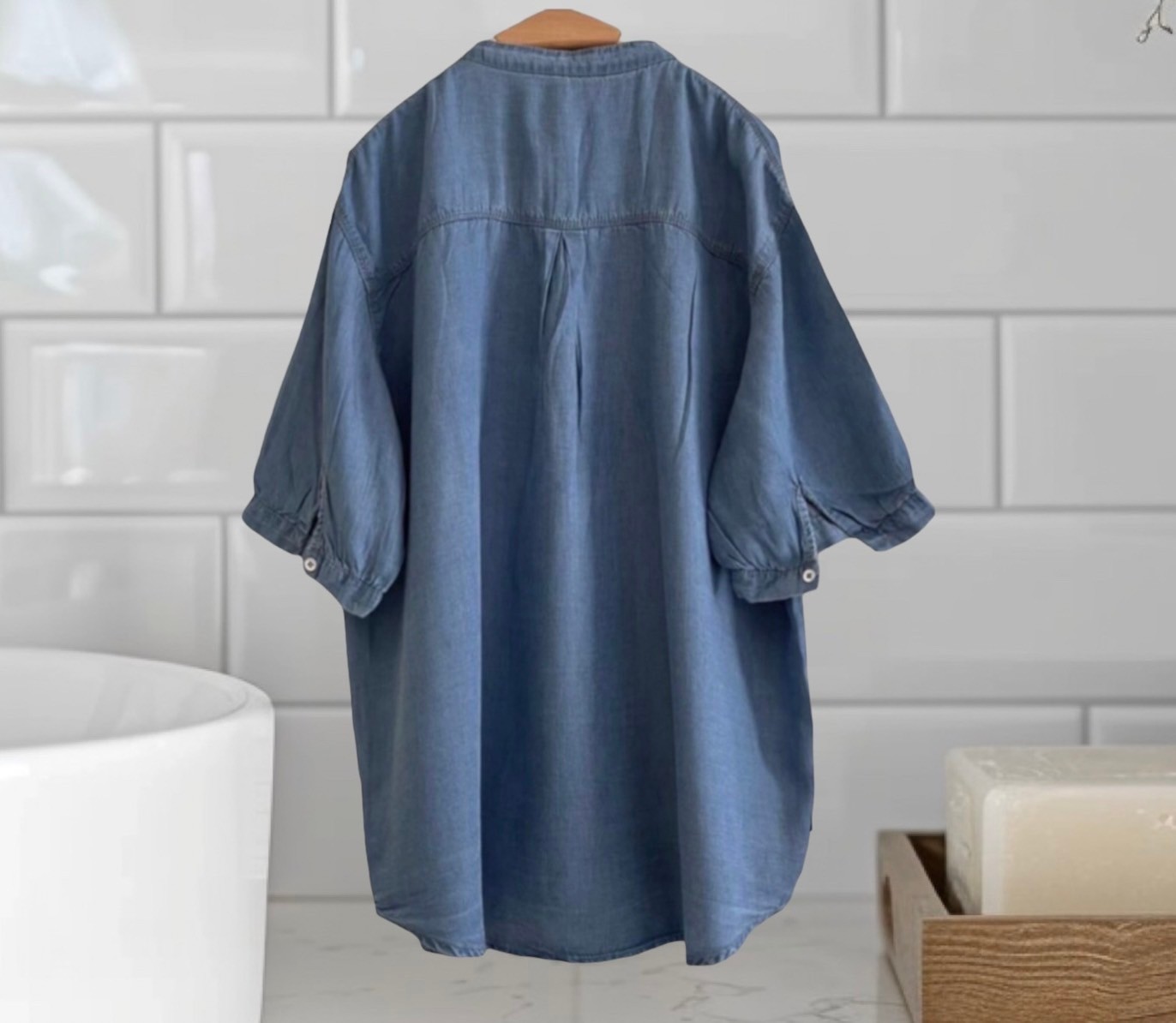 เสื้อผ้าคอตตอนนิ่มลายปัก
