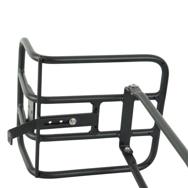 ตะแกรงหน้า VINCITA C057OC ONECLICK สำหรับทัวร์เบาๆ และใช้ทุกวัน ติดตั้งง่ายที่แกนล้อและรูเบรก รองรับกระเป๋า Brompton และระบบ OneClick Adapter รับน้ำหนักได้ 7 กก.