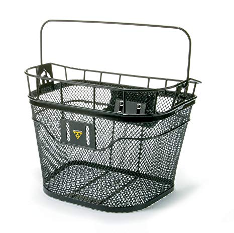 ตะกร้าหน้า TOPEAK BASKET FRONT (W/ FIXER 3E) ART NO: TB2011-B ยึดแฮนด์ สามารถติดตั้งอุปกรณ์เสริมได้