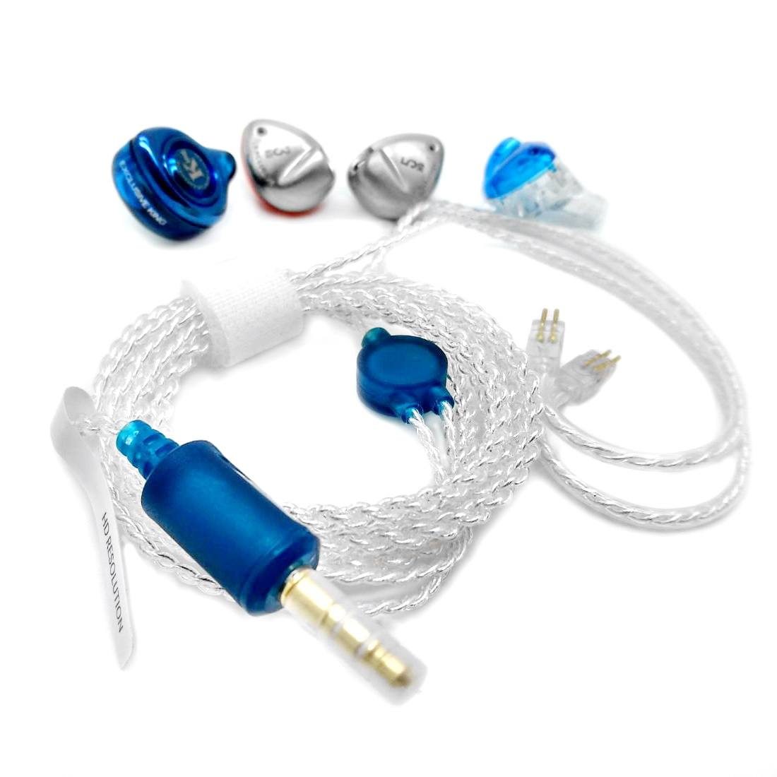 ขาย TFZ สายเปลี่ยนหูฟังชุบเงินถัก เพิ่มคุณภาพเสียง สำหรับหูฟัง TFZ