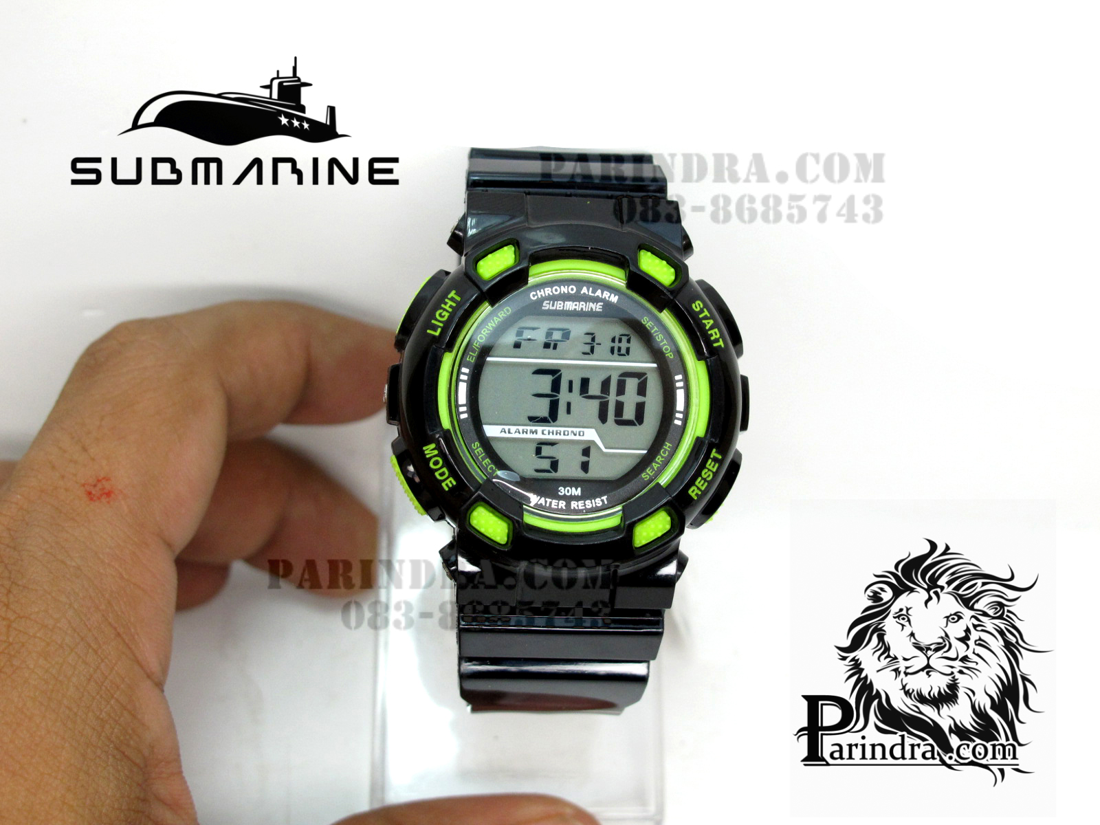 นาฬิกา US submarine รุ่น TP1282L สำหรับเด็กหรือผู้หญิงทั่วไป สีดำตัดเขียวอ่อน สดใสน่ารัก