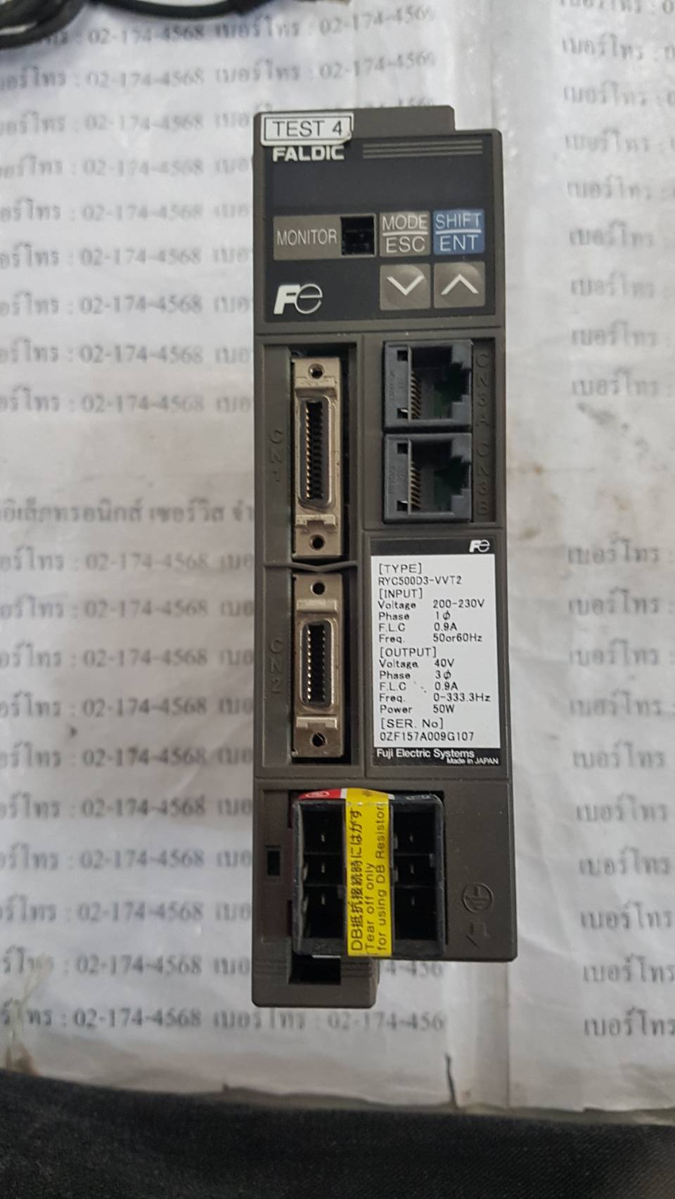 RYC500D3-VVT2 SERVO DRIVE " FUJI "
