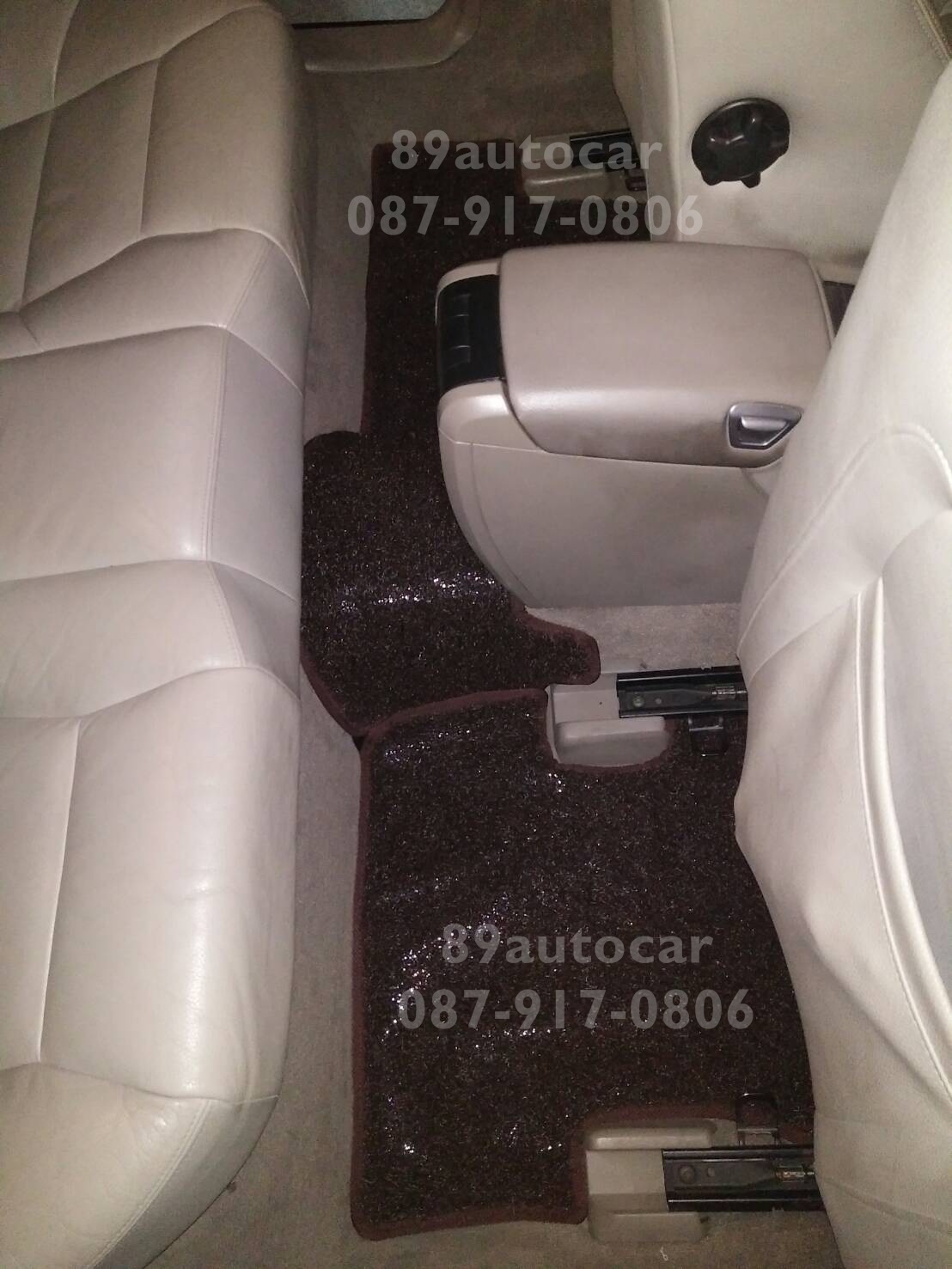 พรมรถยนต์ Volvo S60 2006 พรมไวนิลดักฝุ่นสีน้ำตาล เข้ารูป