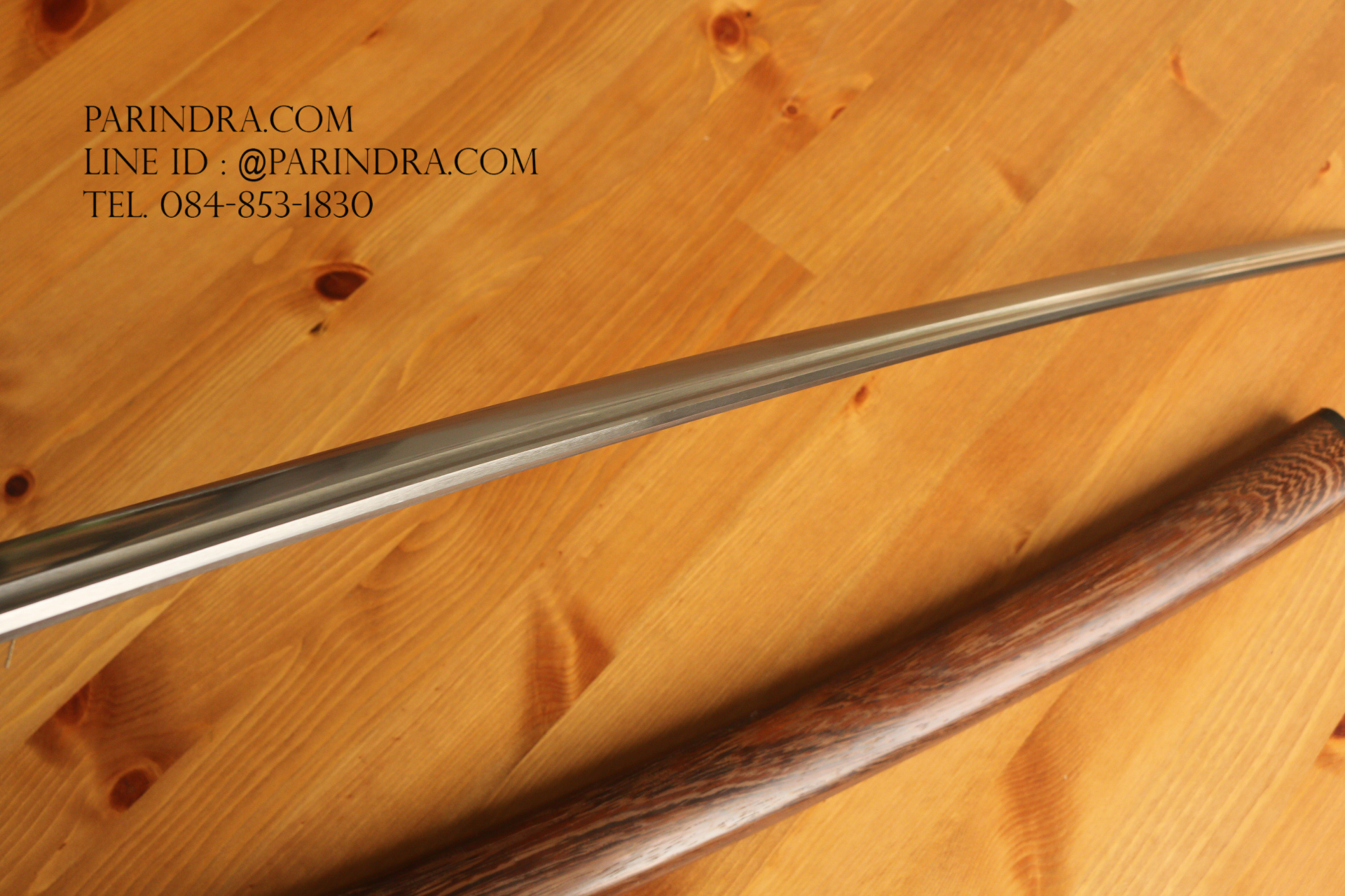 ขายดาบซามูไร คาตะนะ Katana ไว้ฝึกฟันดาบ แข็งแรงทนทาน ปลอกลายเนื้อไม้สีน้ำตาล