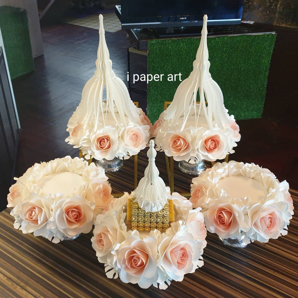 พานขันหมากเอก ชุด 5 พาน | สินค้าไทย งานปราณีต