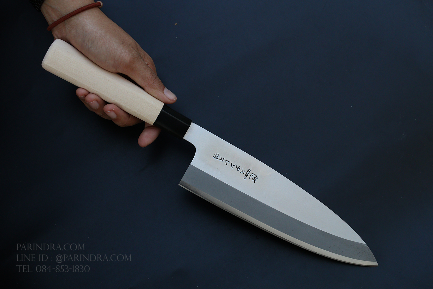 มีด Rhino Brand No.8304 เชฟญี่ปุ่น ด้ามไม้ ลับคมด้านเดียว ขนาด 14.5 นิ้ว คุณภาพเยี่ยม (ของแท้)