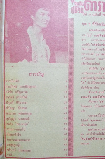 อนุทินคู่ชีวิตดารา-นักร้องปีที่ 19 ฉบับที่ 277