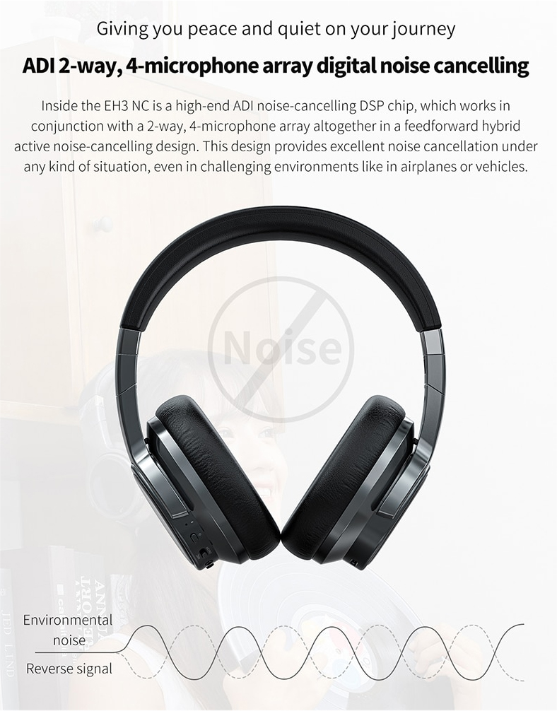 ขาย FiiO EH3NC หูฟังเฮดโฟนไร้สาย รองรับ Bluetooth5.0 , aptX LL , aptX HD , LDAC