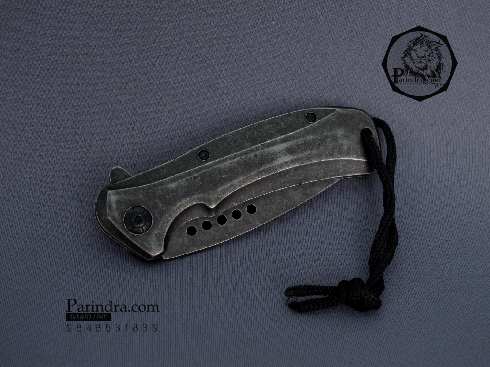 มีดพับสำหรับพกพาขนาดกลาง Browning ด้ามเหล็กStone Wash x001 (OEM)