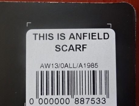 ผ้าพันคอ ฟุตบอล สโมสรลิเวอร์พูล - THIS IS ANFIELD ใหม่ / LIVERPOOL Football Club Scarf - THIS IS ANFIELD NEW